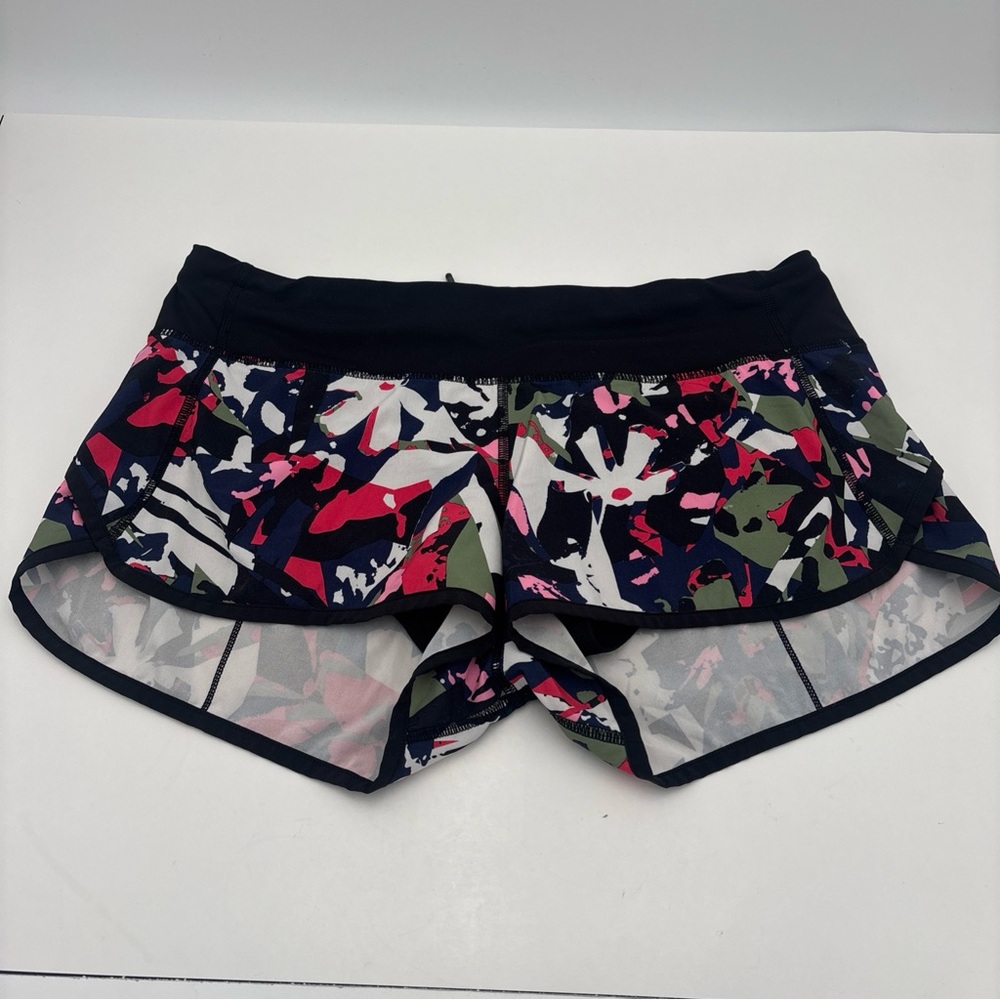 lululemon athletica Floral Patterned Athletic Shorts‎